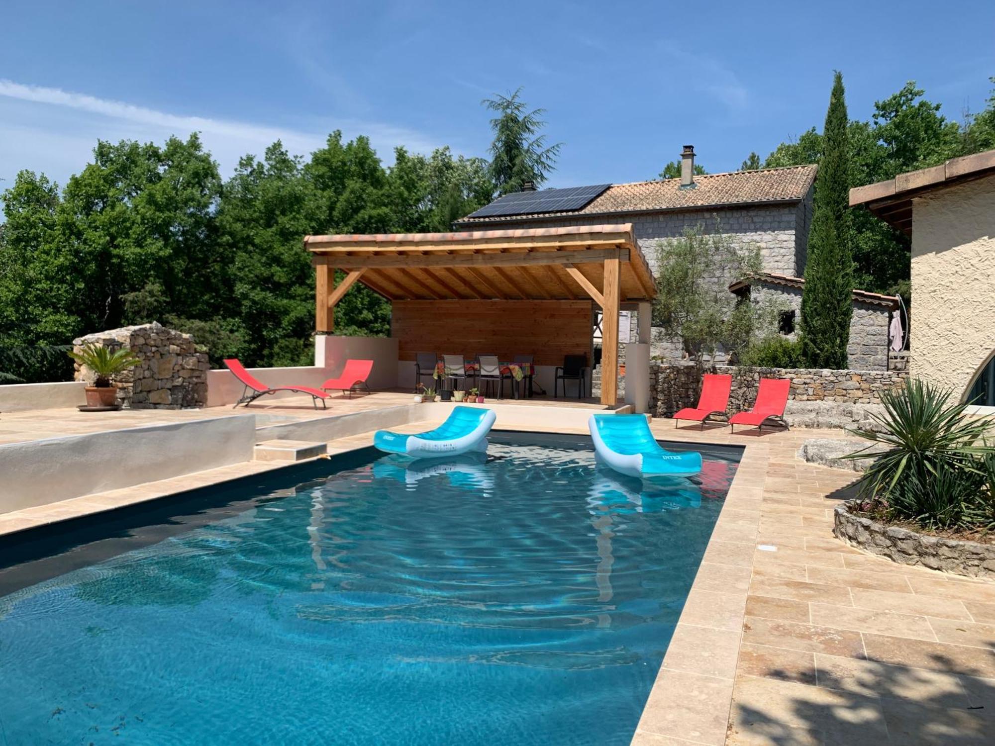 Le Mazet, Studio Avec Terrasse Et Acces Piscine Saint Alban Auriolles エクステリア 写真